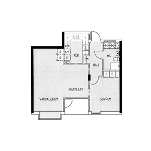 Hyr ett 3-rums lägenhet på 77 m² i Trelleborg