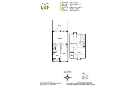 Hyr ett 3-rums lägenhet på 85 m² i Hällan, Dalby