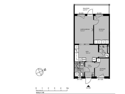 Hyr ett 3-rums lägenhet på 53 m² i Stockholm