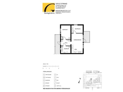 Hyr ett 3-rums lägenhet på 63 m² i Gävle