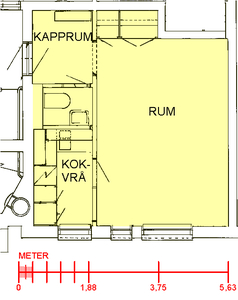 1 rums lägenhet i Bollnäs