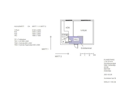 Hyr ett 1-rums lägenhet på 33 m² i Södertälje