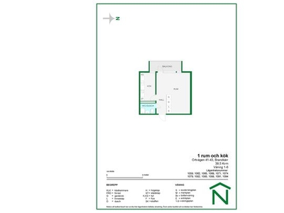 Hyr ett 1-rums lägenhet på 40 m² i Nyköping