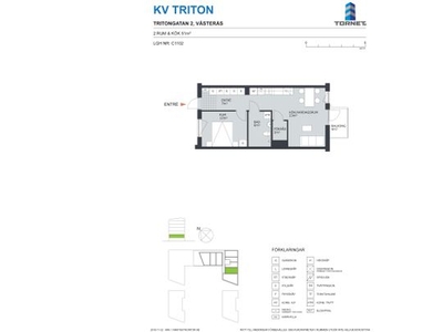 Hyr ett 2-rums lägenhet på 51 m² i Västerås