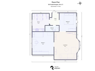 Hyr ett 3-rums lägenhet på 72 m² i Borås