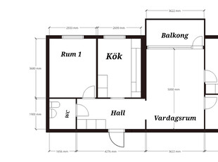 1 rums lägenhet i Eskilstuna