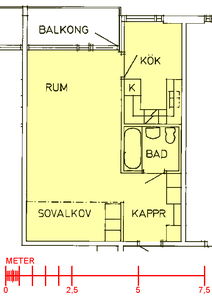 1 rums lägenhet i Bollnäs