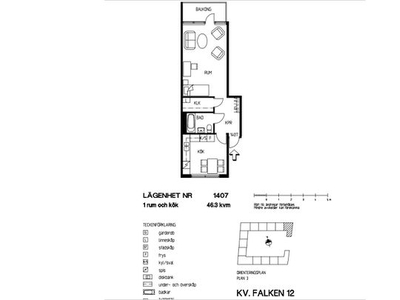 Hyr ett 1-rums lägenhet på 46 m² i Landskrona