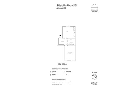 Hyr ett 1-rums lägenhet på 45 m² i Gävle