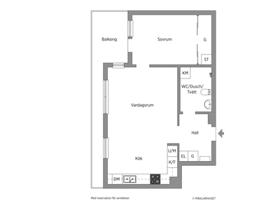 Lägenhet till salu på Alpvägen i Bromma - Mäklarhuset