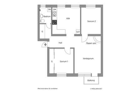 Lägenhet till salu på Besmansvägen 8 i Bromma - Mäklarhuset