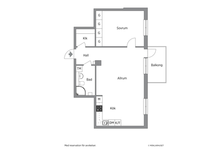 Lägenhet till salu på Ringgatan 2 A i Uppsala - Mäklarhuset