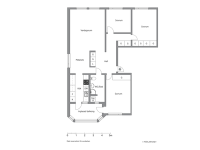 Lägenhet till salu på Trestegsgatan 83 i Norrköping - Mäklarhuset