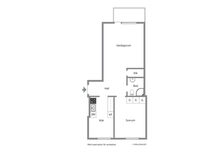 Lägenhet till salu på Vaksalagatan 36B i Uppsala - Mäklarhuset