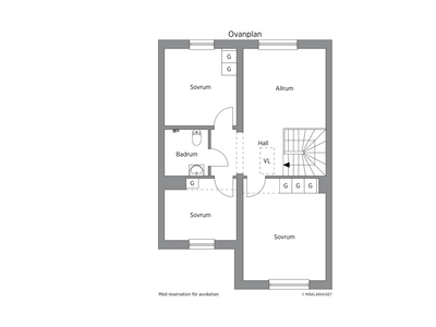 Radhus till salu på Gulkullagatan 26A i Helsingborg - Mäklarhuset