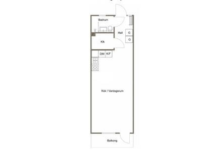 Hyr ett 1-rums lägenhet på 31 m² i Mullhyttan