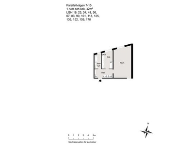 Hyr ett 1-rums lägenhet på 42 m² i Partille