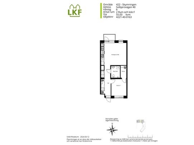 Hyr ett 2-rums lägenhet på 55 m² i Skymningen, Brunnshög