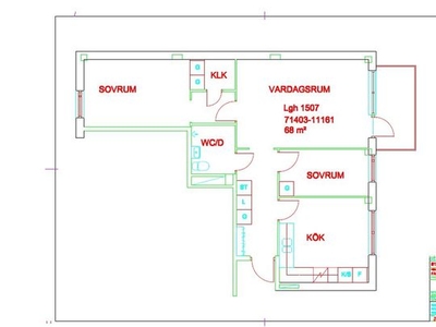 Hyr ett 3-rums lägenhet på 68 m² i Borås