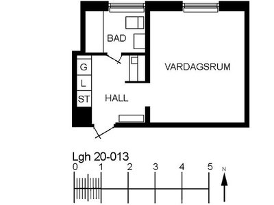 Hyr ett 1-rums lägenhet på 26 m² i Nybro