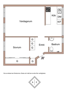 2 rums lägenhet i Stockholm