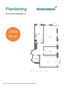 3 rums lägenhet i Landskrona