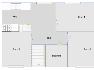 3 rums lägenhet i Trelleborg