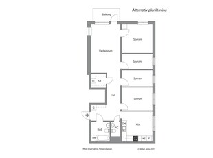 Lägenhet till salu på Tunnlandsvägen 3 i Bromma - Mäklarhuset