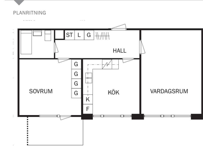 2 rums lägenhet i Mölndal