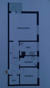 2 rums lägenhet i Sundsvall