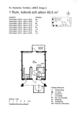 1 rums lägenhet i Umeå