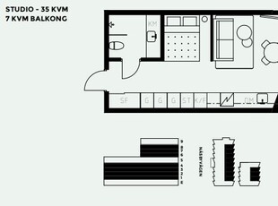 Apartment - Näsbyvägen Stockholm