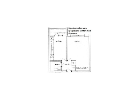 Hyr ett 1-rums lägenhet på 40 m² i Hanaskog