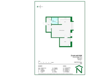 Hyr ett 1-rums lägenhet på 44 m² i Nyköping