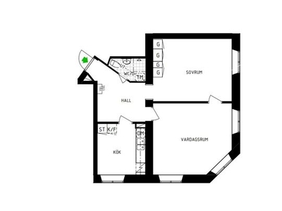 Hyr ett 2-rums lägenhet på 68 m² i Stockholm