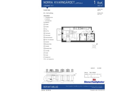 Hyr ett 1-rums lägenhet på 37 m² i Uppsala