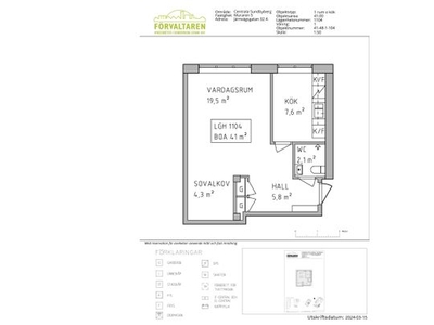 Hyr ett 1-rums lägenhet på 41 m² i Sundbyberg