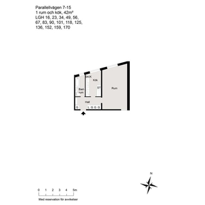 Hyr ett 1-rums lägenhet på 42 m² i Partille