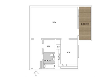 Hyr ett 1-rums lägenhet på 45 m² i Mölndal