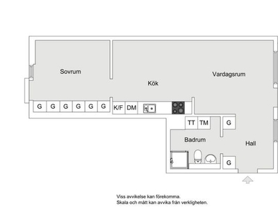 Hyr ett 2-rums lägenhet på 55 m² i Stockholm