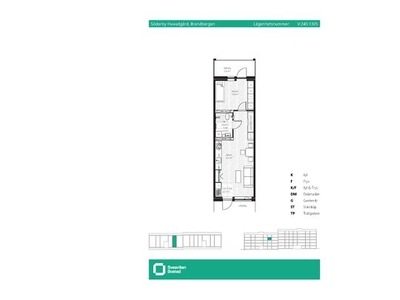 Hyr ett 2-rums lägenhet på 43 m² i Vendelsö