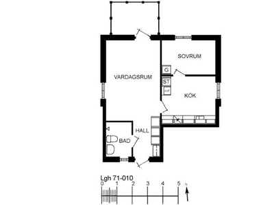 Hyr ett 2-rums lägenhet på 50 m² i Nybro