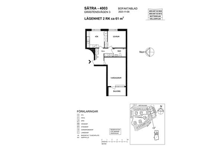 Hyr ett 2-rums lägenhet på 61 m² i Gävle