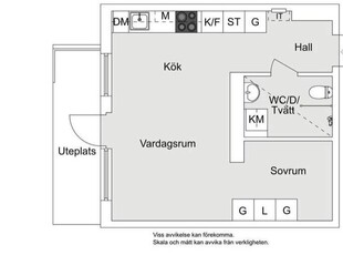 1 rums lägenhet i Älvsjö