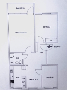 3 rums lägenhet i Sollentuna