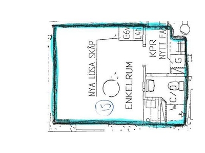 Hyr ett 1-rums lägenhet på 22 m² i Gävle