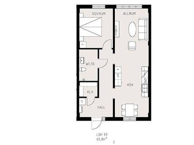 Hyr ett 2-rums lägenhet på 66 m² i Skellefteå