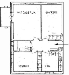 3 rums lägenhet i Katrineholm