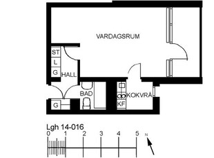 Hyr ett 1-rums lägenhet på 36 m² i Nybro