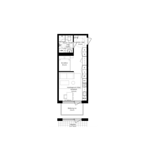 Hyr ett 1-rums lägenhet på 35 m² i Håbo